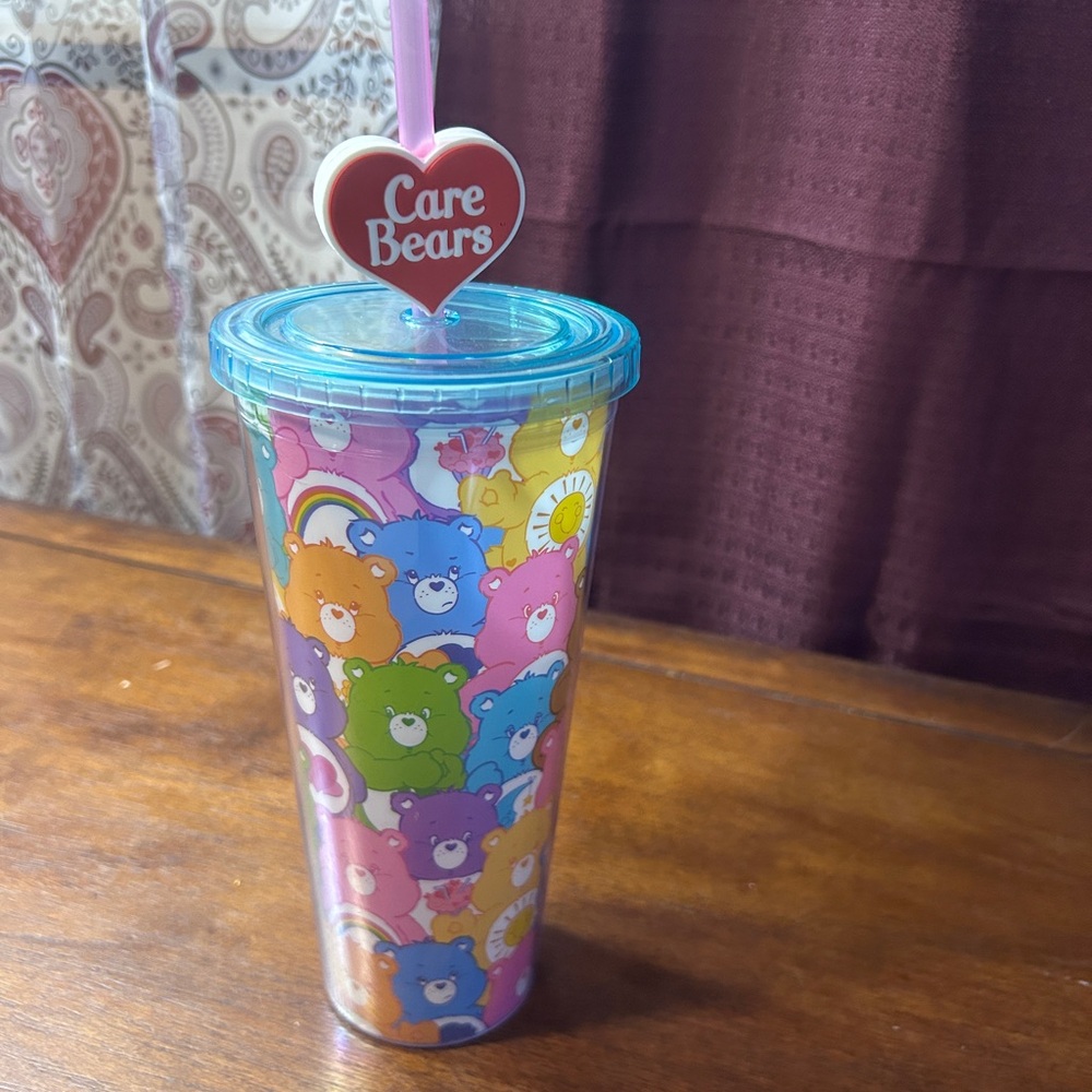 Care Bears Colorful Tumbler with Straw